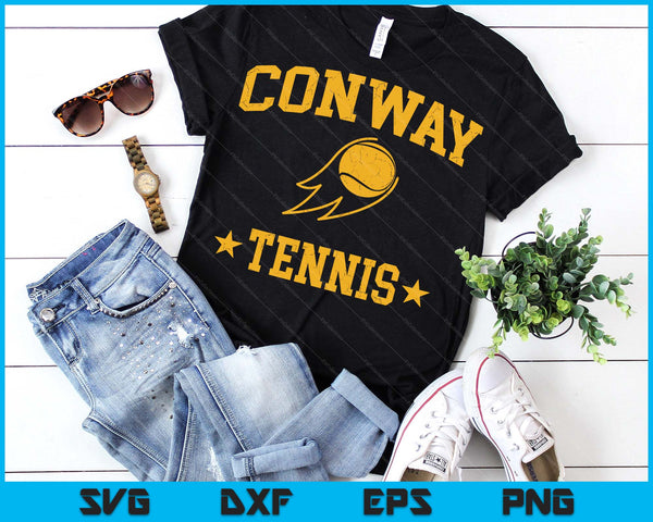 Conway Rapids Tennis Vintage Gameday Retro Tennis Lover SVG PNG Digital Printable Files