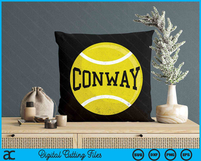 Conway Tennis Fan SVG PNG Digital Cutting Files