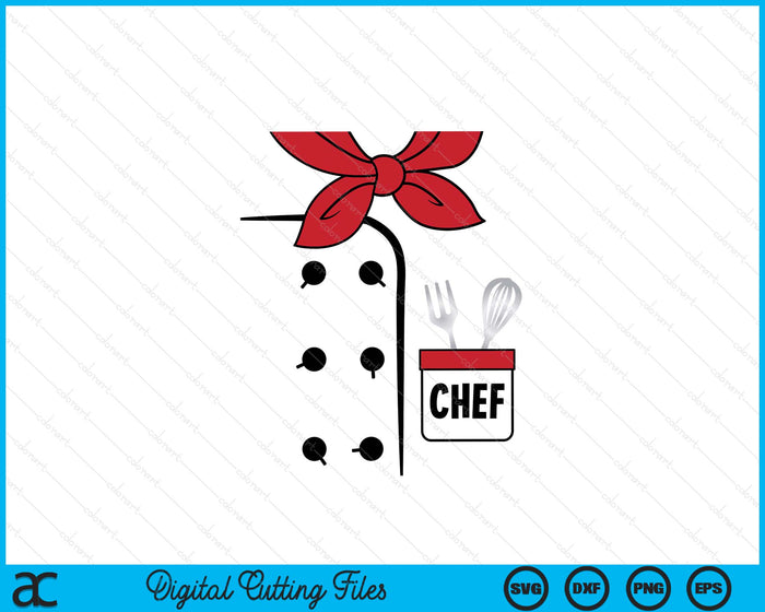 Cook Chef Coat Costume Funny Halloween SVG PNG Digital Printable Files