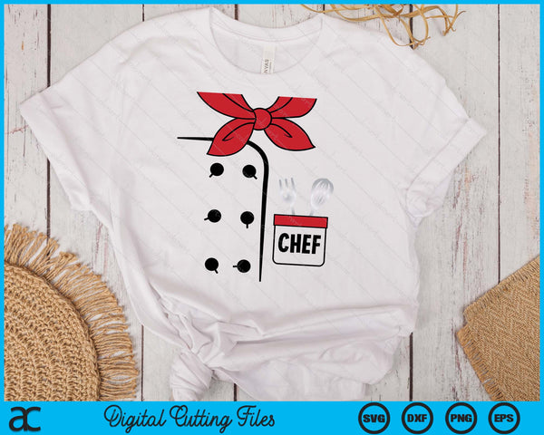 Cook Chef Coat Costume Funny Halloween SVG PNG Digital Printable Files