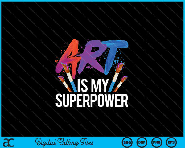 Coole kunst voor mannen vrouwen kunstleraar kunstenaar schilder SVG PNG digitale snijbestanden