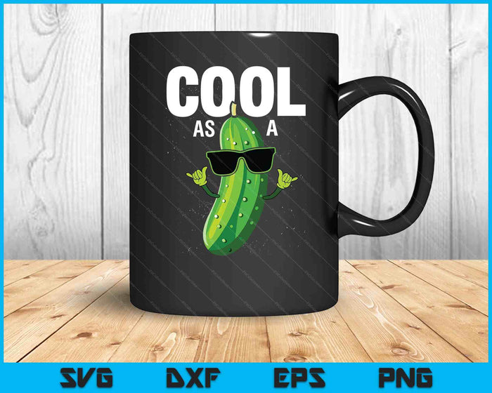 Cool As A Cucumber Costume Funny Cucumber Kids Girls Novelty SVG PNG Digital Printable Files
