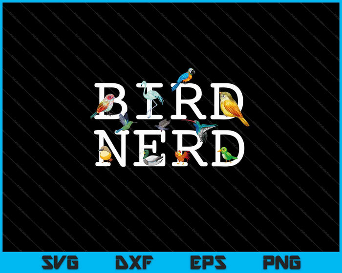 Cool Bird Lover SVG PNG cortando archivos imprimibles