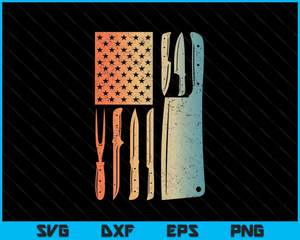 Cool chef art for sous chef knives culinary cook SVG cut file