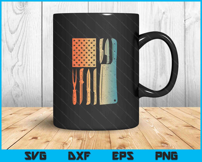 Cool Chef Art For Men Women Sous Chef Knives Culinary Cook SVG PNG Digital Printable Files