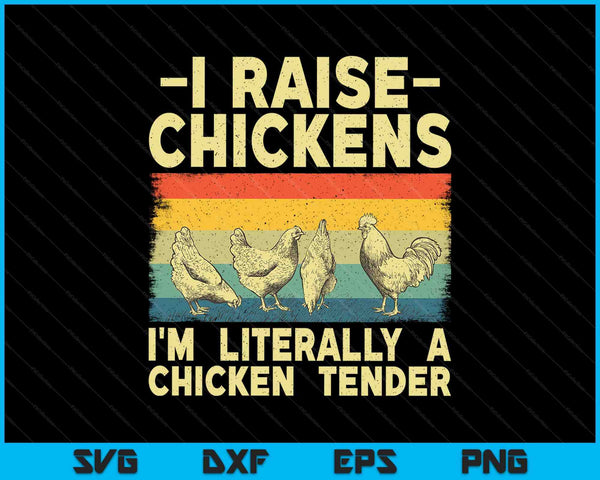 Cool chicken tender art for poultry chicken farmer SVG cut file