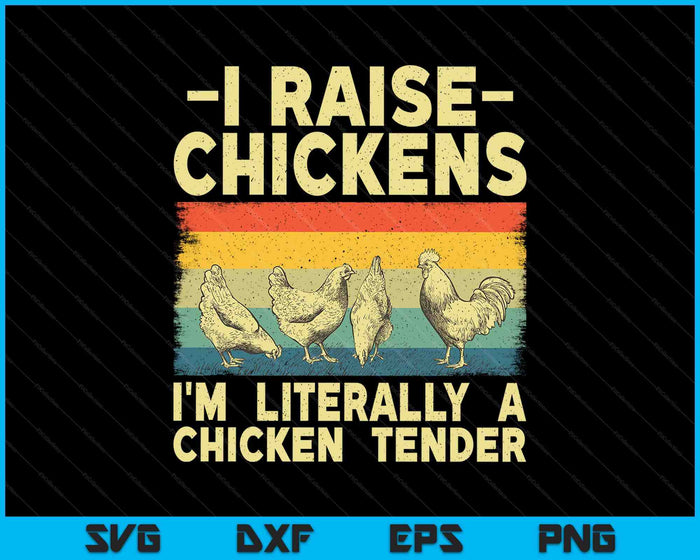 Cool Chicken Tender Art For Men Women Poultry Chicken Farmer SVG PNG Digital Printable Files