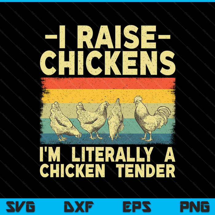 Cool Chicken Tender Art For Men Women Poultry Chicken Farmer SVG PNG Digital Printable Files
