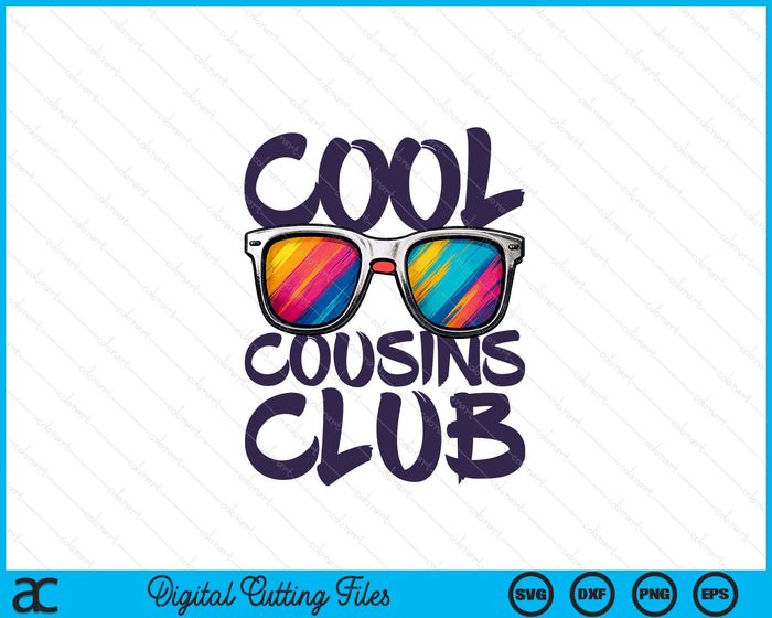 Cool Cousins Club Boy Girl Cousin Crew Matching SVG PNG Digital Printable Files