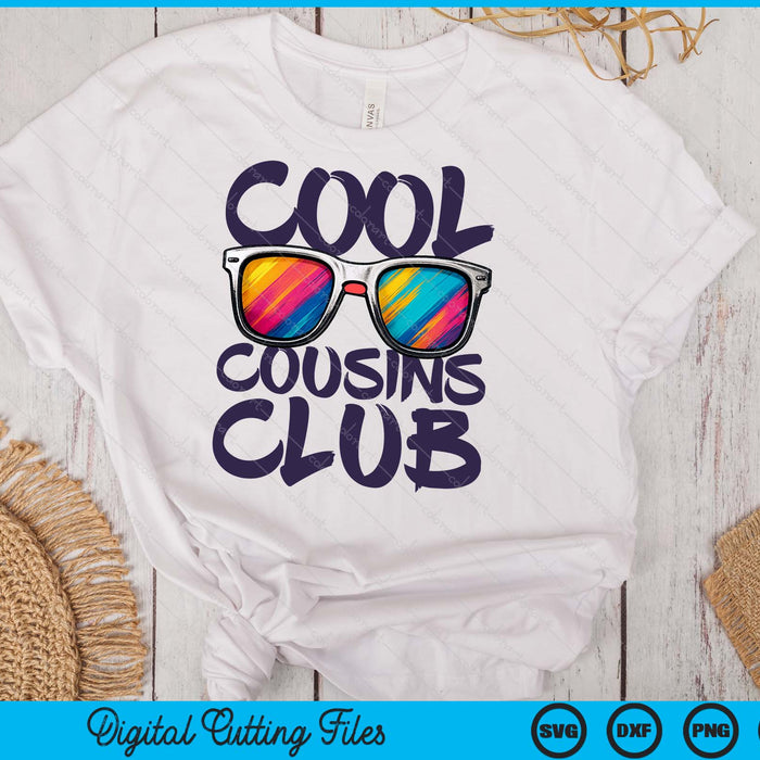 Cool Cousins Club Boy Girl Cousin Crew Matching SVG PNG Digital Printable Files