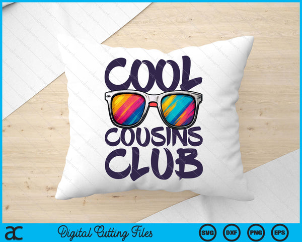 Cool Cousins Club Boy Girl Cousin Crew Matching SVG PNG Digital Printable Files