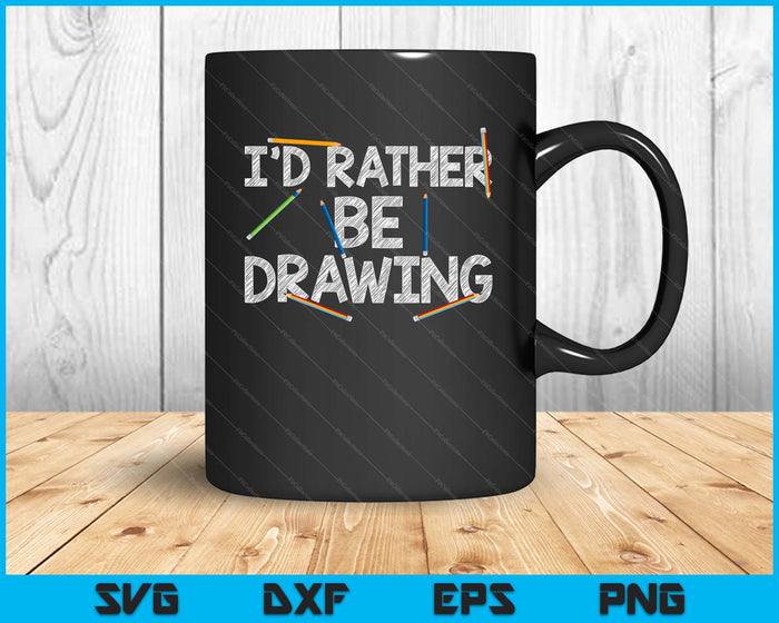 Cool Drawing Art For Men Women Sketch Pencil Artist Lovers SVG PNG Digital Cutting Files