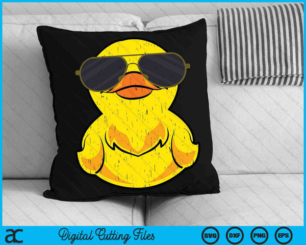 Cool Duckie Sunglasses Duckling Funny Ducky Rubber Duck SVG PNG Digital Cutting Files