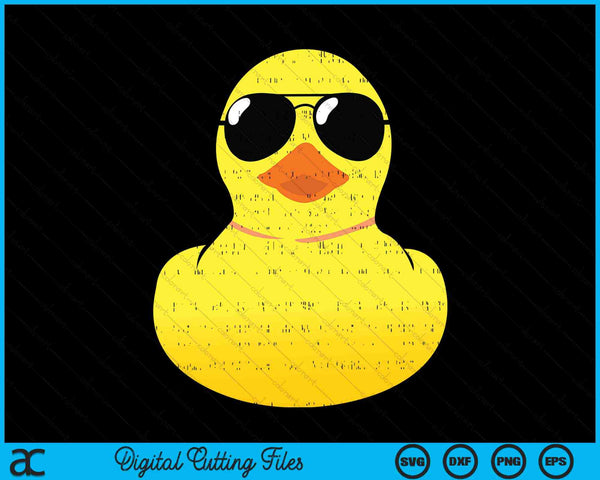 Cool Duckie zonnebril grappige rubberen eend SVG PNG digitale snijbestanden