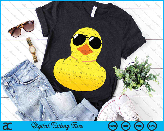 Cool Duckie Sunglasses Funny Rubber Duck SVG PNG Digital Cutting Files