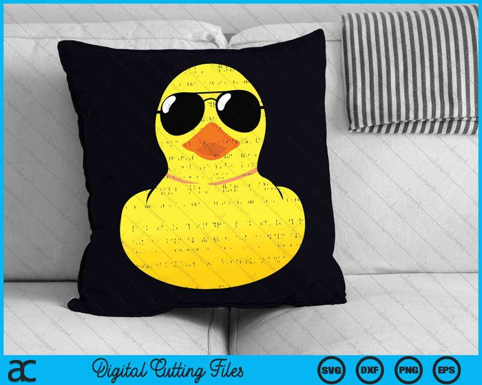 Cool Duckie Sunglasses Funny Rubber Duck SVG PNG Digital Cutting Files