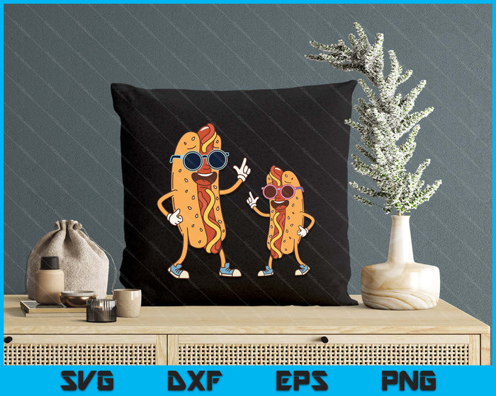 Cool Franks Sausages Weiner Fast Food Sunglasses Hot Dog SVG PNG Digital Printable Files