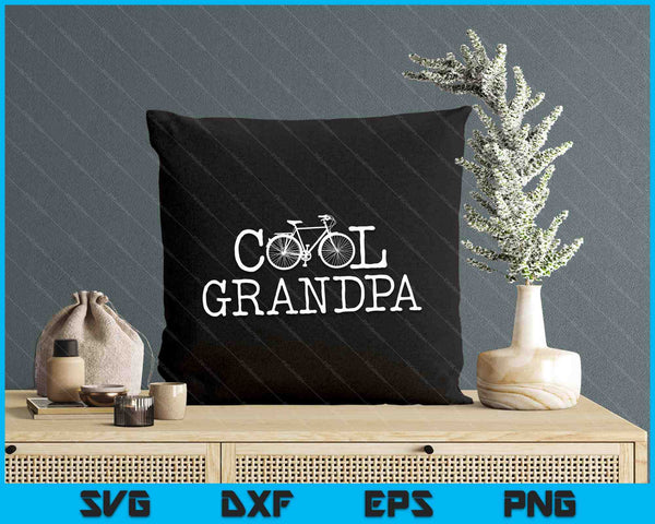 Cool Grandpa Bicycle Grandpa Cycling Grandpa Bike SVG PNG Digital Printable Files