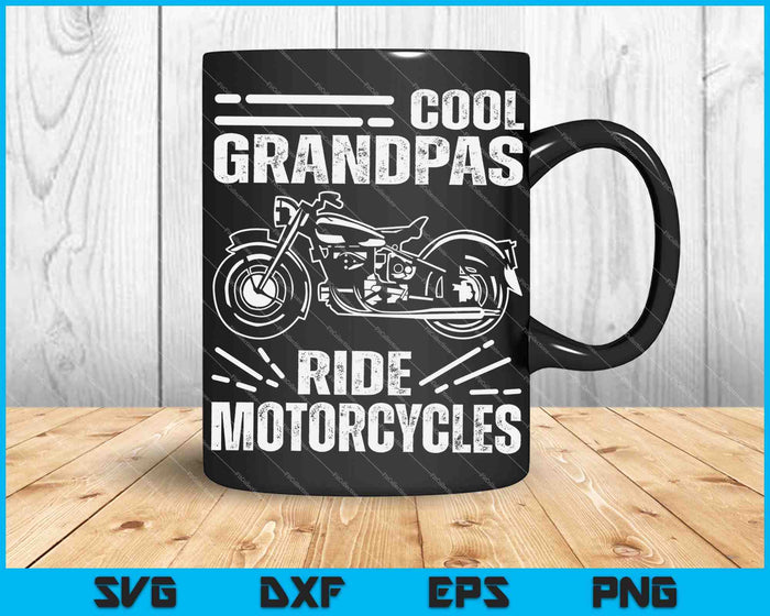 Cool Grandpas Ride MotorCycles SVG PNG Cortando archivos imprimibles