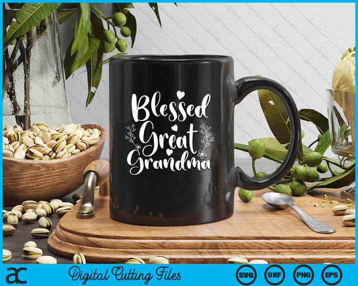 Cool Great Grandma Art For Mom Women Great Grandmother To Be SVG PNG Digital Printable Files