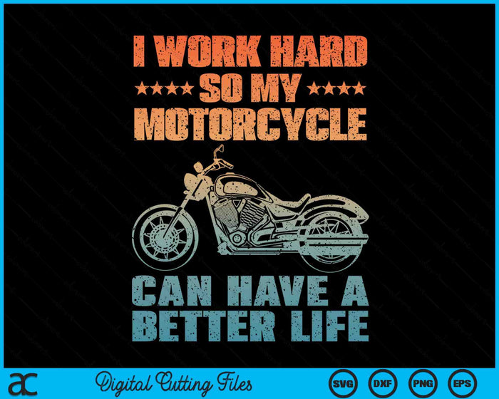 Cool Motorcycle Design For Men Women Motorcycle Lover Rider SVG PNG Digital Cutting Files