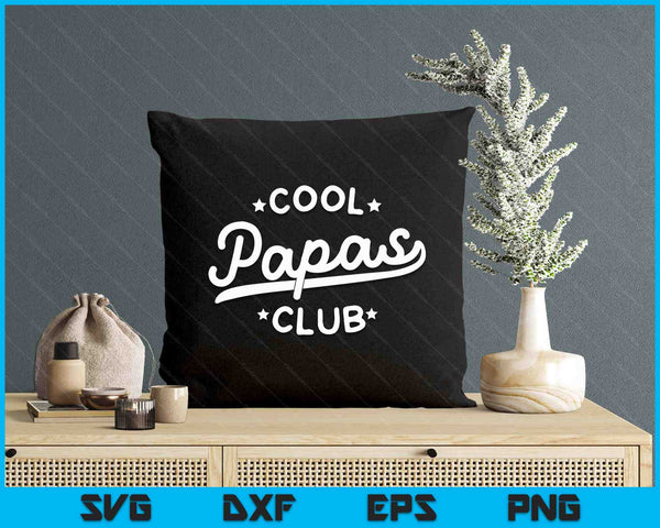 Cool Papas Club Best Papa Ever Funny Pocket Fathers Day SVG PNG Digital Printable Files