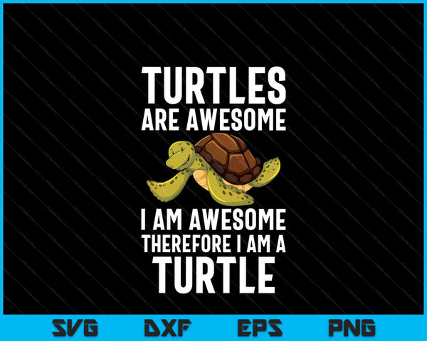 Cool sea turtle for tortoise lover turtle animal SVG PNG cut file for Cricut