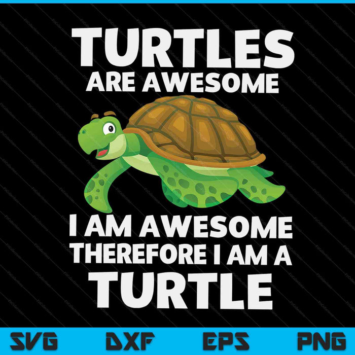 Cool Sea Turtle For Men Women Tortoise Lover Turtle Animal SVG PNG Digital Cutting Files