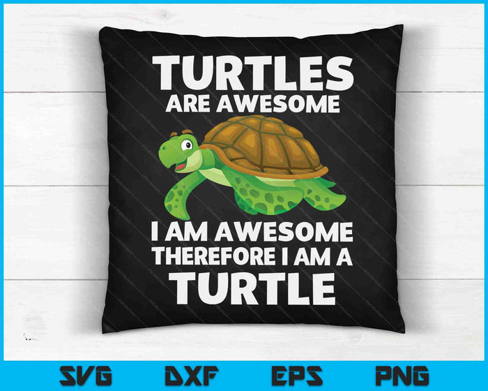 Cool Sea Turtle For Men Women Tortoise Lover Turtle Animal SVG PNG Digital Cutting Files