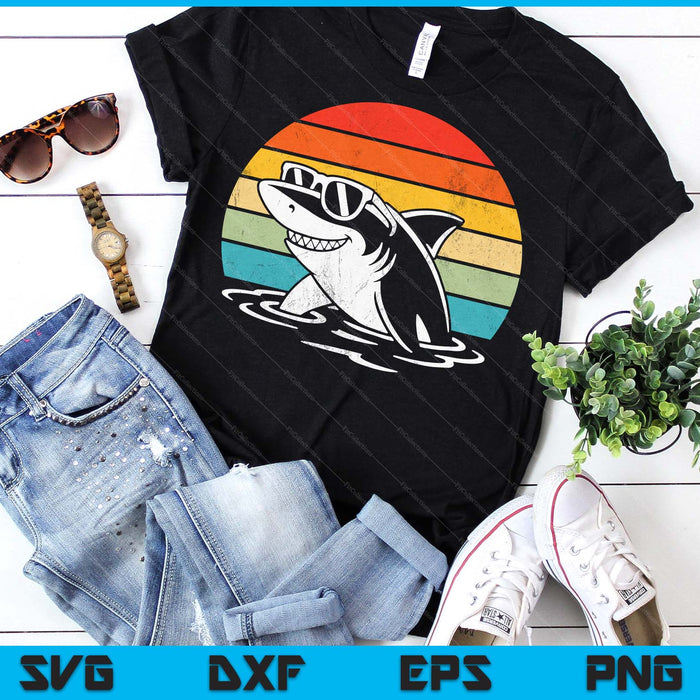 Cool Shark In Sunglasses Funny Shark SVG PNG Digital Printable Files
