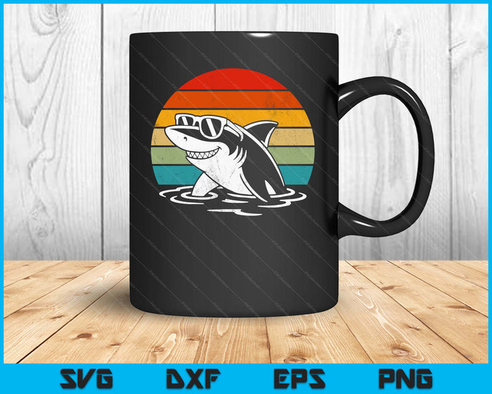 Cool Shark In Sunglasses Funny Shark SVG PNG Digital Printable Files