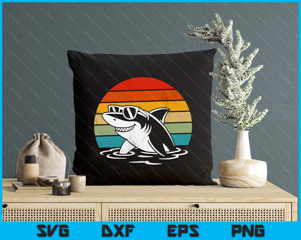 Cool Shark In Sunglasses Funny Shark SVG PNG Digital Printable Files