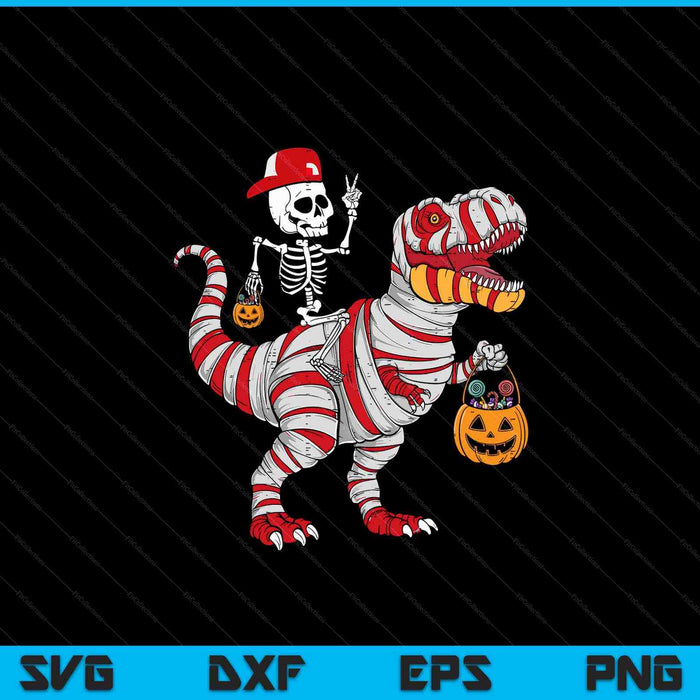 Cool Skeleton Cap Dino Mummy Toddler Boy Halloween Boys Kids SVG PNG Digital Cutting File