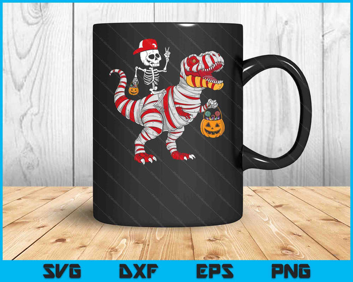 Cool Skeleton Cap Dino Mummy Toddler Boy Halloween Boys Kids SVG PNG Digital Cutting File