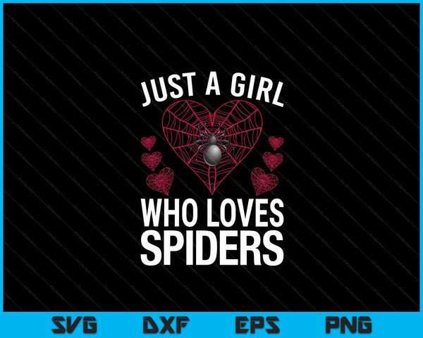 Cool Spider Design voor vrouwen meisjes Tarantula Spider Lover SVG PNG digitale snijbestanden