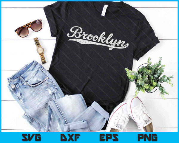 Cool Vintage Brooklyn NY Retro SVG PNG digitale snijbestanden