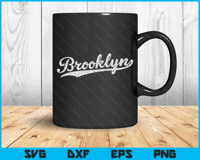 Cool Vintage Brooklyn NY Retro SVG PNG Digital Cutting Files