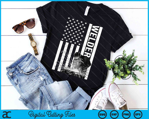 Cool Welder Design For Men Women Welder Welding Metalwork SVG PNG Digital Cutting File - on a t-shirt
