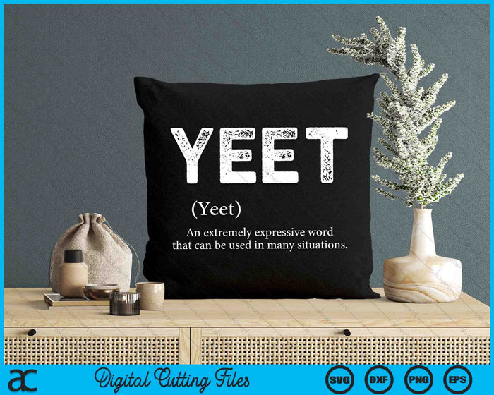 Cool Yeet definitie Meme Slang SVG PNG digitale snijbestanden