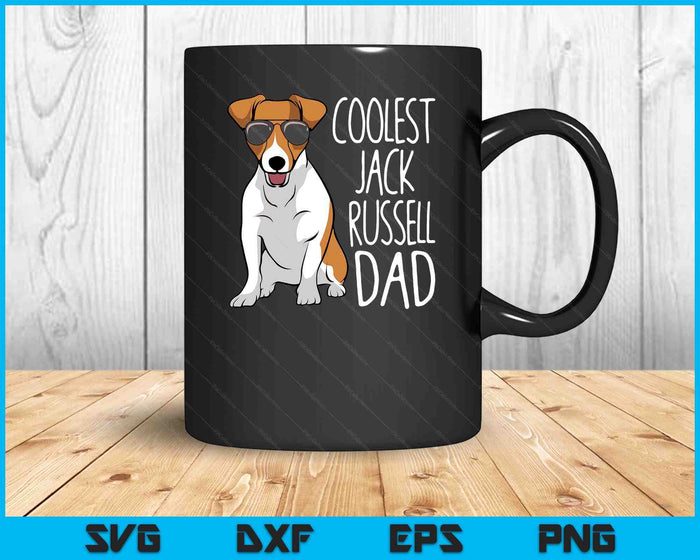 Coolest Jack Russel Dad Jack Russell Terrier Father Dog SVG PNG Digital Printable Files