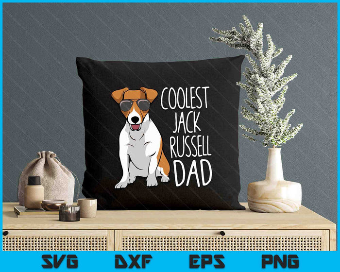 Coolest Jack Russel Dad Jack Russell Terrier Father Dog SVG PNG Digital Printable Files