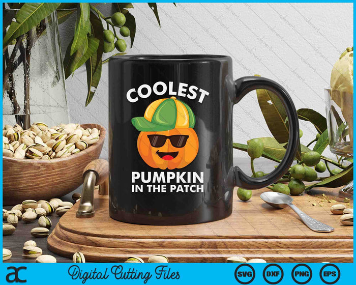 Coolest Pumpkin In The Patch SVG PNG Digital Cutting File