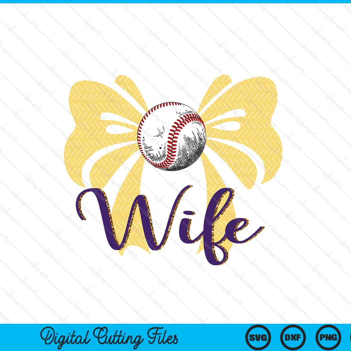 Coquette Blue Bow Baseball Wife SVG PNG Digital Printable Files