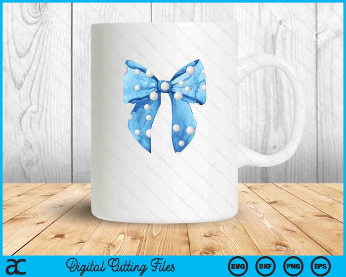 Coquette Blue Bow Golf SVG PNG Digital Printable Files