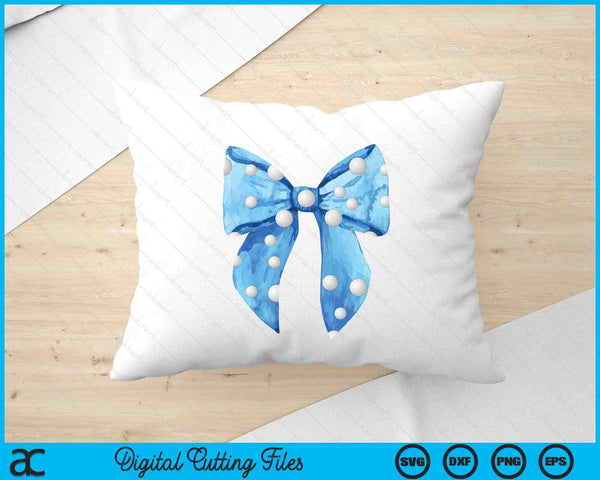 Coquette Blue Bow Golf SVG PNG Digital Printable Files