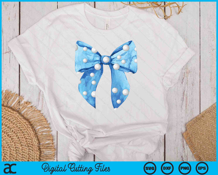 Coquette Blue Bow Hockey SVG PNG Digital Printable Files