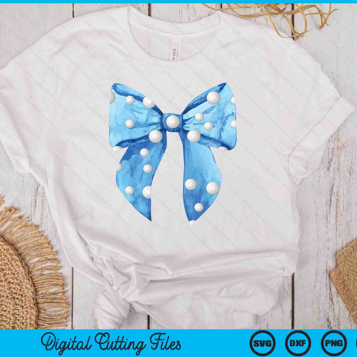 Coquette Blue Bow Hockey SVG PNG Digital Printable Files