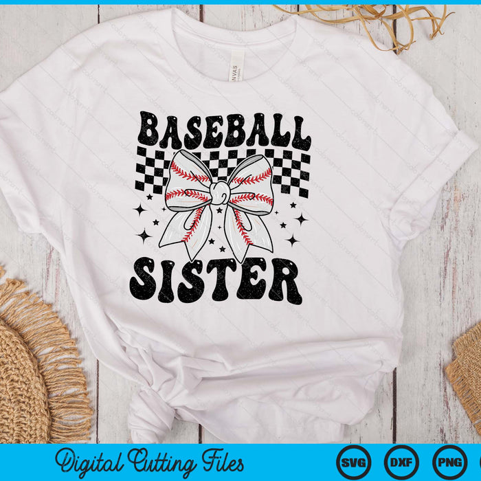 Coquette Bow Baseball Sister Game Day Thanksgiving SVG PNG Digital Printable Files