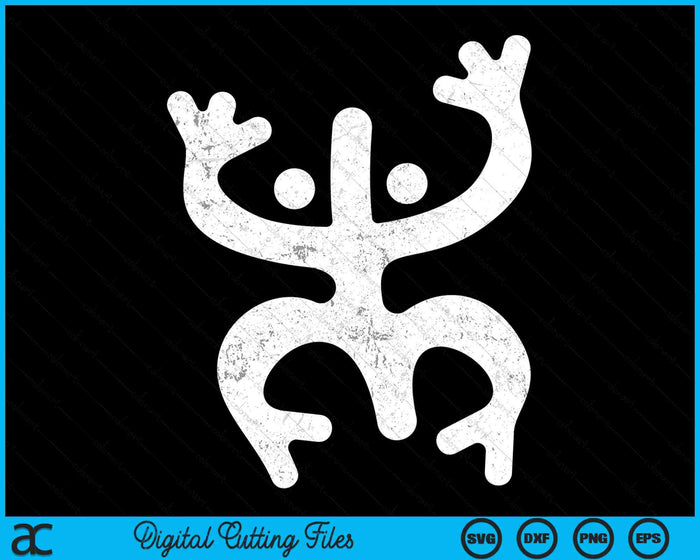 Coqui Taino Puerto Rican Frog Symbol SVG PNG Digital Cutting Files