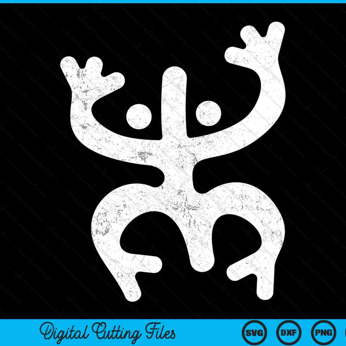 Taino coqui frog petroglyph symbol, Puerto Rico SVG